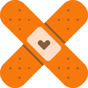 Error 404 | Band-aid's crossed with heart in the middle