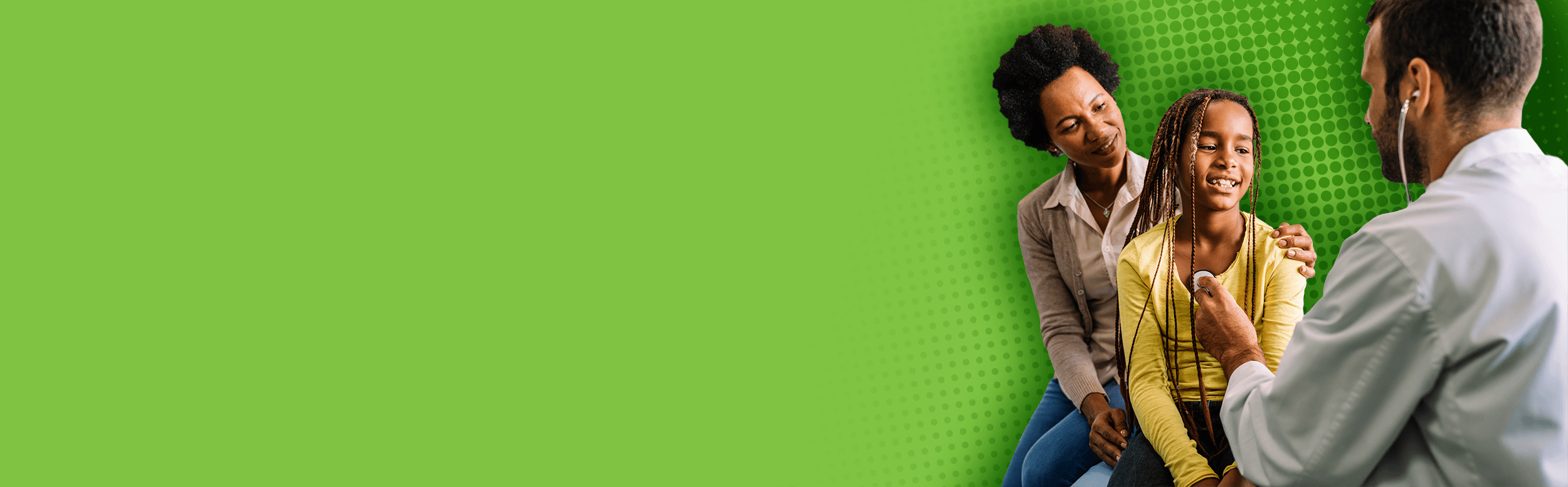 Doctor seeing a patient and child