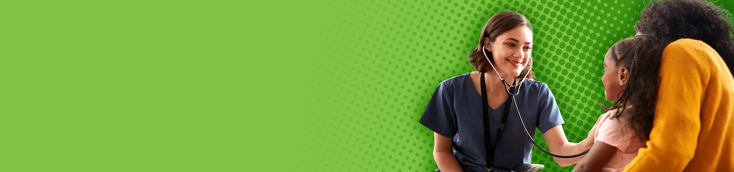 Doctor seeing a patient and child