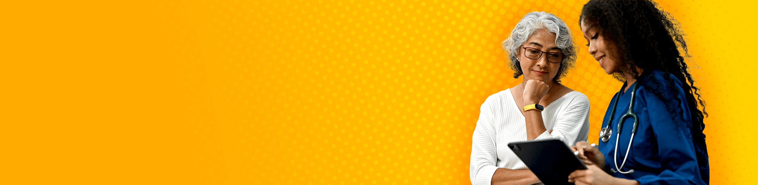 Doctor reviewing information with a patient